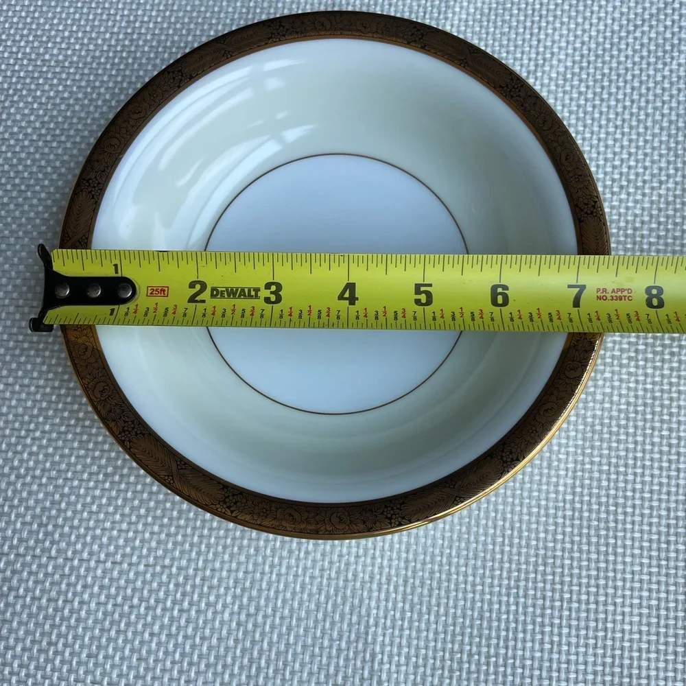 Noritake Goldkin 5675 Japan 1950s Soup Bowl 7 1/2 inches